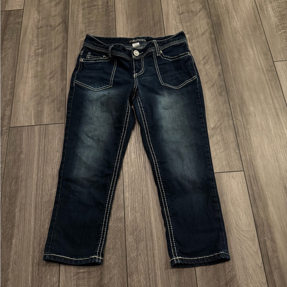 Maurices Women's Navy Capri Jeans